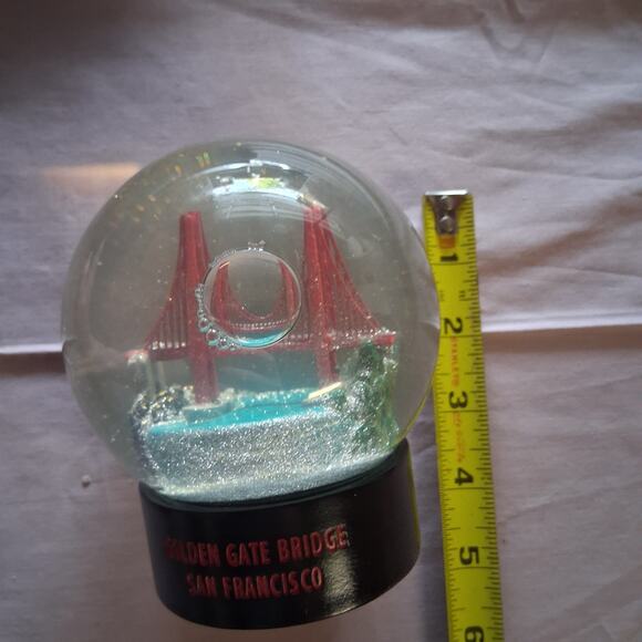 Golden Gate Bridge Fog Globe San Francisco Snowglobe Rare & Beautiful Decoration - Picture 6 of 7